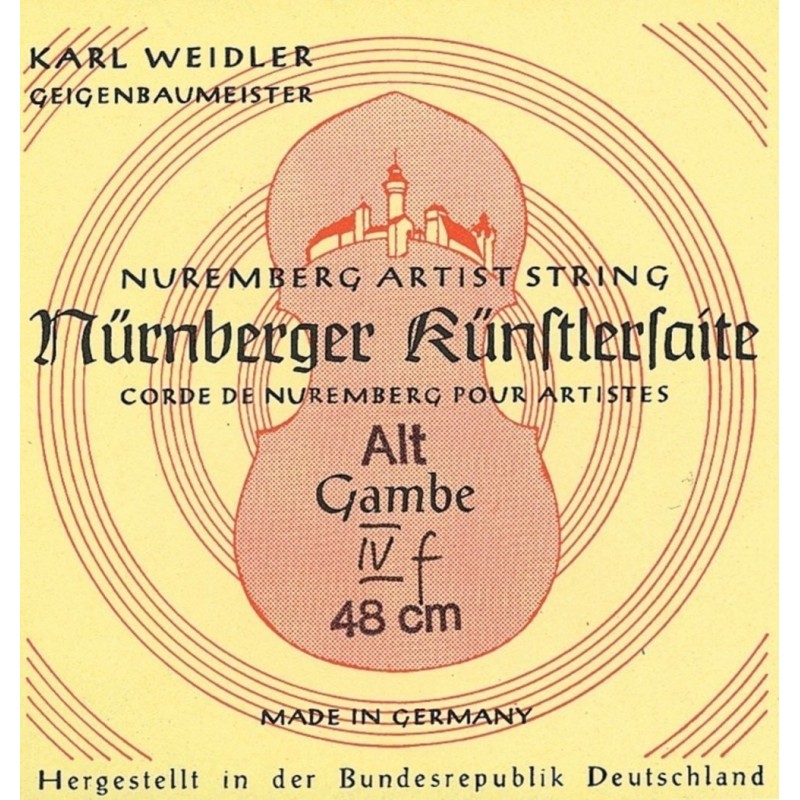 Nürnberger 7164710 Gamba - struny Mistrz Rdzeń linowy. Stal chromowana owinięta